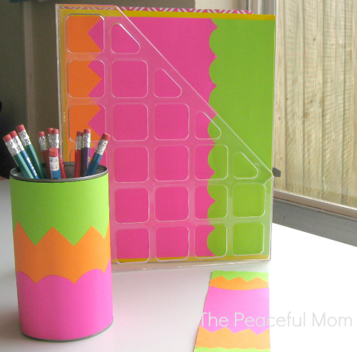 Poppin' Pencil Cup--The Peaceful Mom