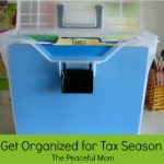 Get Organized for Tax Season--The Peaceful Mom