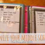 Organize Your Middle Schooler - The Peaceful Mom