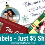 140 vistaprint holiday labels $5 Shipped! - The Peaceful Mom