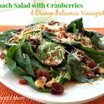 Spinach Salad with Cranberries and Orange Balsamic Vinaigrette 3 - The Peaceful Mom