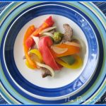 Colorful Steak and Peppers Royal Blue TPM