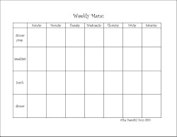 Weekly Meal Planner Template Printable from thepeacefulmom.com