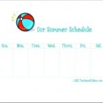 Summer Sanity-Weekly Schedule JPEG Framed