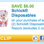 Schick Razor Coupon 9-20