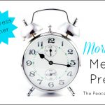 Destress Dinner with Morning Meal Prep--The Peaceful Mom