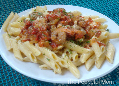 Shrimp Pasta Parmesan (Ruby Tuesday Copy Cat Recipe) - The Peaceful Mom