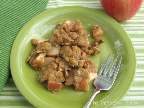 Gluten Free Apple Crisp--The Peaceful Mom