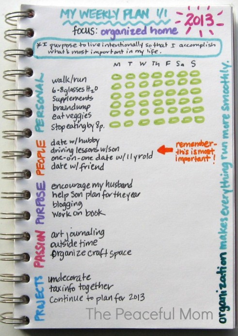 My Weekly (organize) Plan (1/2) + Print One For Yourself! - The ...