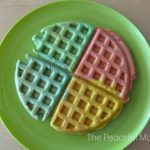 Rainbow Waffles--The Peaceful Mom