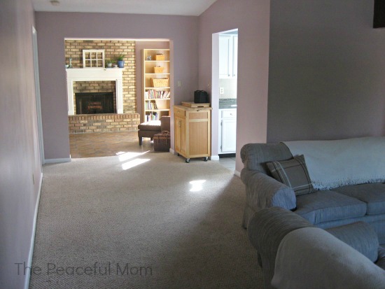 Living Room and Office View - The Peaceful Mom
