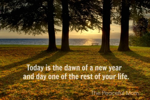 Dawn of a new year - The Peaceful Mom