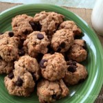 Oatmeal Dark Chocolate Cookies*