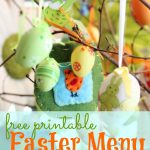 Free Easter Menu - The Peaceful Mom