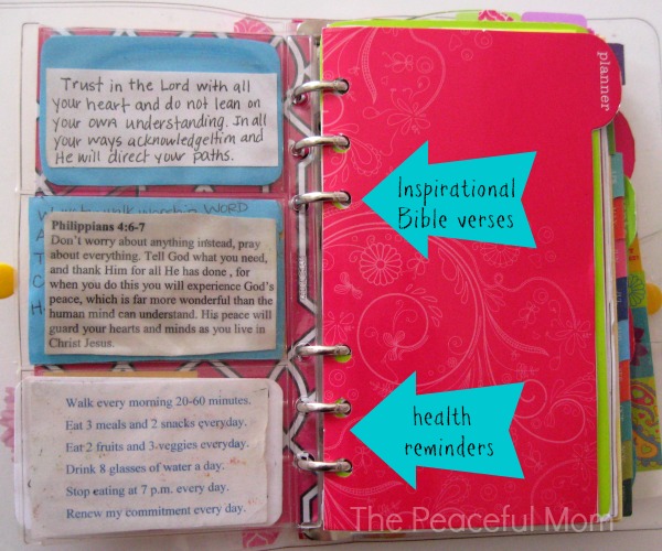 Get Organized! My Personal Planner Update (pt. 1) - The Peaceful Mom