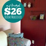 My Frugal $26 Room Makeover plus tips to update yours -- The Peaceful Mom