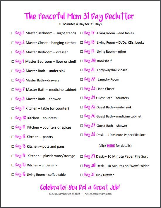 30 day check off calendar