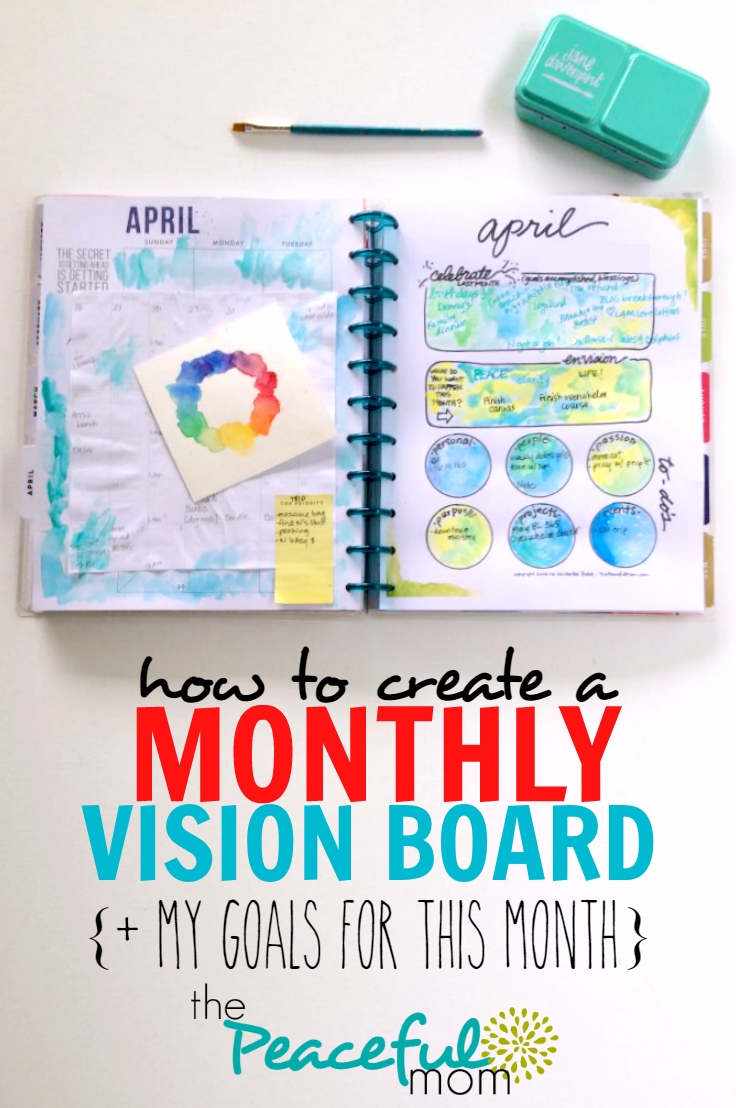 How to Create a Monthly Vision Board {& My Goals for April} - The ...