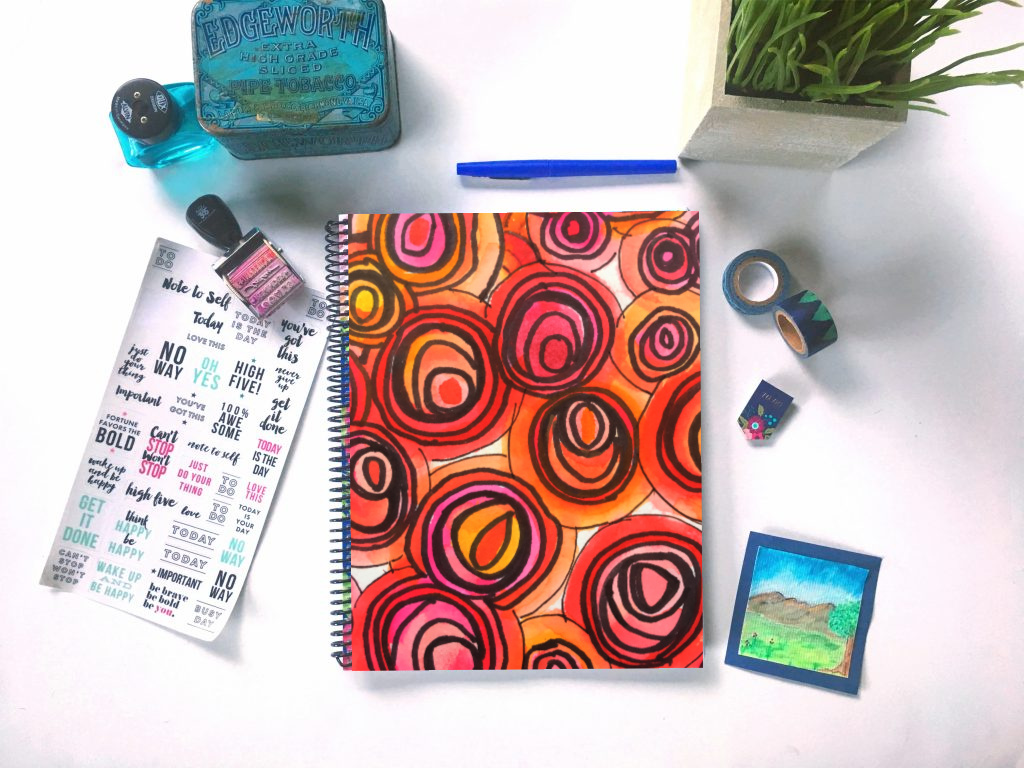 2020 Joyful Life Planner Overhead Desk Shot