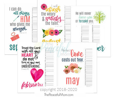 2020 Holiday Bonus - Perpetual Scripture Calendar Graphic