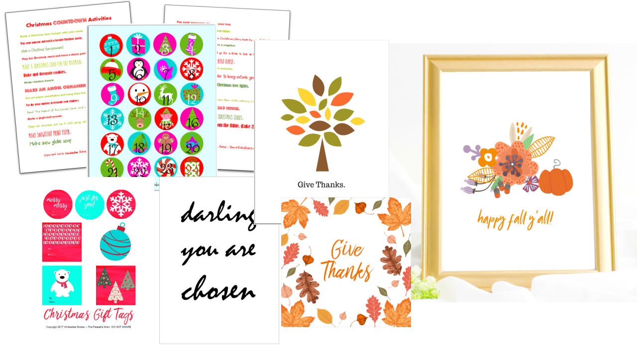 Give-Thanks-Leaf Print-8-x-8-Photo-Kimberlee-Stokes-The-Peaceful-Mom